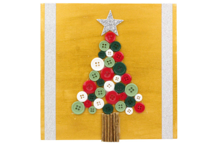 Boutons ronds en plastique couleurs Noël - Set de 300 - Boutons – 10doigts.fr