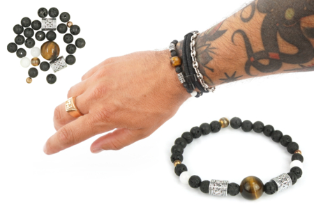 Kit bracelet Oeil de Tigre - Lithothérapie / Bracelets chakras – 10doigts.fr