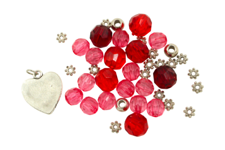 Bracelet rose à facettes - Kit pour 1 bracelet - Bijoux, bracelets, colliers – 10doigts.fr