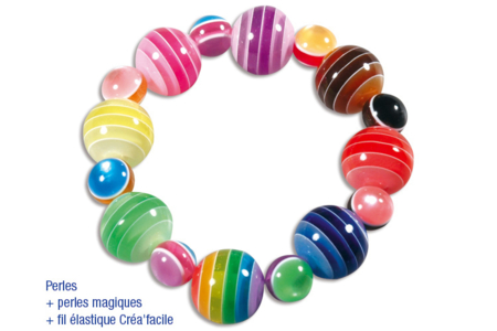 Bracelet perles bayadères - Tutos créations de Bijoux – 10doigts.fr