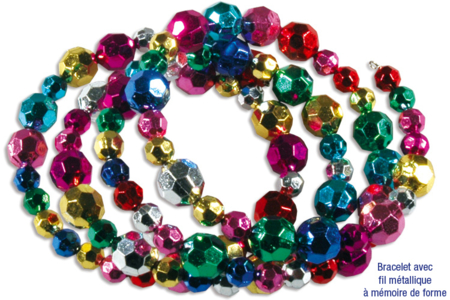Bracelets en grosses perles à facettes - Tutos Fête des Mères – 10doigts.fr