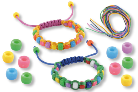 Bracelets Shamballa avec perles en plastique - Tutos Fête des Mères – 10doigts.fr