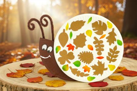 Bricolage Escargot Assiette Automne - Activités manuelles Automne – 10doigts.fr