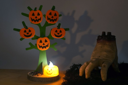 Bricolage Halloween Arbre citrouille - Activités manuelles Halloween – 10doigts.fr