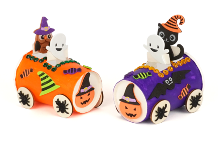 Bricolage Halloween Enfant Train Fantome - Activités manuelles Halloween – 10doigts.fr