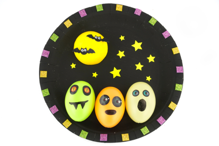 Tableau monstres d'Halloween - Activités manuelles bricolages – 10doigts.fr