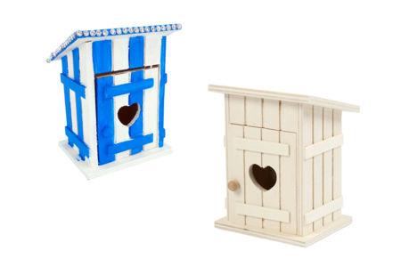 Cabanon en bois miniature 8 x 6,5 cm - Les nouveautés 2025 – 10doigts.fr