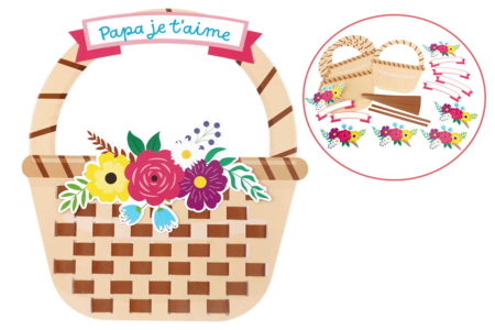 Kit paniers à tisser fleuris - 6 paniers - Kits fête des parents – 10doigts.fr
