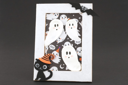 cadre fantômes 3D - Activités manuelles Halloween – 10doigts.fr