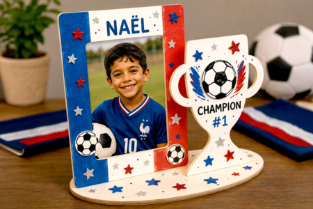 cadre football - Cadres photos en bois – 10doigts.fr