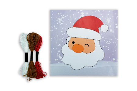 Coffret String art Père Noël - Coffret String Art – 10doigts.fr