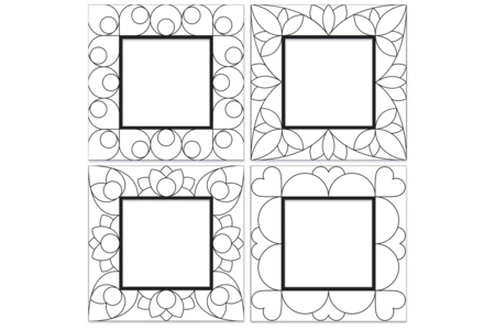 Cadres carrés à sabler - 4 modèles - Cadres et clips photos : des supports uniques pour afficher vos souvenirs – 10doigts.fr