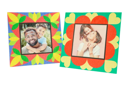 Cadres carrés à sabler  - Cadres et clips photos : des supports uniques pour afficher vos souvenirs – 10doigts.fr