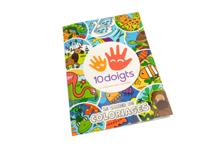 Cahier de coloriage animaux 10doigts - Livres de coloriage et dessins – 10doigts.fr