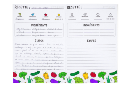 Cahiers de recette à colorier - 6 pièces - Coloriage – 10doigts.fr