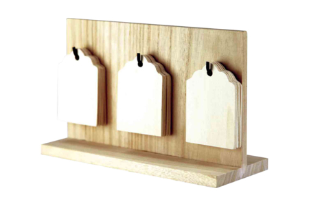 Calendrier étiquettes en bois - Objets pour le bureau – 10doigts.fr