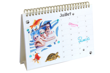 Calendrier perpétuel à spirale à décorer - Bullet Journal, Planner – 10doigts.fr