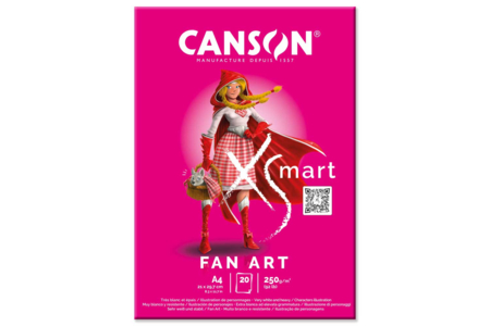 Bloc dessin XSmart Canson, format A4 - 20 feuilles - Papiers Dessins – 10doigts.fr