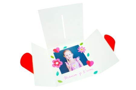 Cartes cœurs message caché + enveloppes - 6 pièces - Cartes Fête des mères – 10doigts.fr
