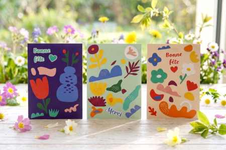 cartes fête et remerciement - Kits carteries – 10doigts.fr