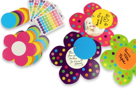Kit 6 cartes fleurs mobiles à fabriquer - Kits fête des parents – 10doigts.fr