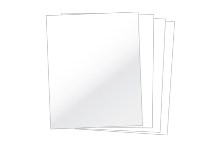 Cartons blancs 48 x 68 cm - 10 pièces - Papiers blancs – 10doigts.fr