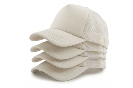 casquette blanche par lot de 4 - Textiles divers – 10doigts.fr