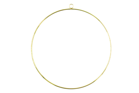 Cercle en métal doré Ø 25 cm - Supports pour macramé – 10doigts.fr