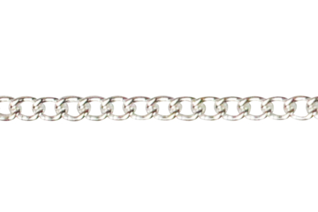 Chaîne petit maillon argentée - 1 m - Chaînes bijoux – 10doigts.fr