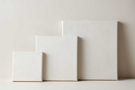 Chassis carré en lin et coton 30x30 cm - Châssis et Cartons toilés – 10doigts.fr