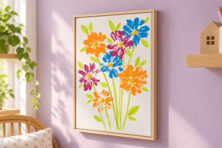 Châssis entoilé avec cadre - 21 x 29.7 cm - Châssis et Cartons toilés – 10doigts.fr
