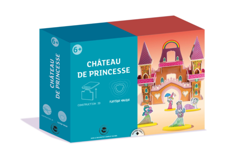 Coffret Château de princesse - Construction et Plastique magique - Coffret de Construction en 3D – 10doigts.fr