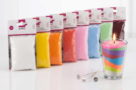 cire bougie sable coloré - Cires Bougies – 10doigts.fr