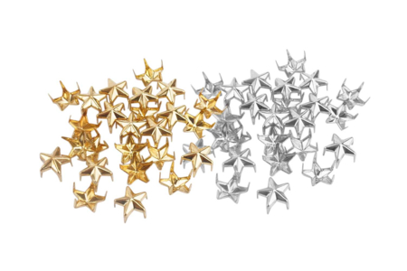 Clous à griffes, forme étoile - 25 pièces - Clous et rivets – 10doigts.fr