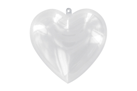 Cœurs en plastique transparent - 10 pièces - Formes à garnir – 10doigts.fr