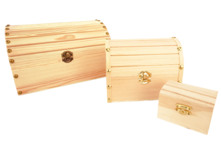 coffres en bois assortis - Boîtes en bois – 10doigts.fr