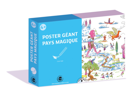 Coffret Poster géant - Activité Coloriage - Supports pré-dessinés – 10doigts.fr