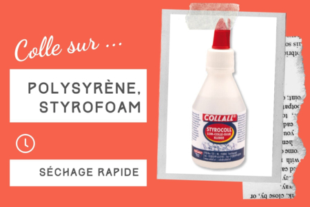 Colle polystyrène - 100 ml - Colles spécifiques – 10doigts.fr