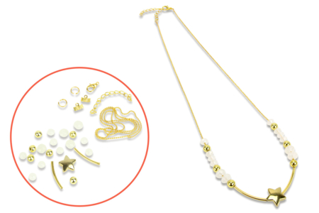Kit collier étoile à fabriquer - Kits bijoux – 10doigts.fr