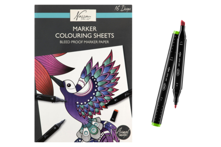 coloriages spécial marqueurs alcoool - Coloriage – 10doigts.fr