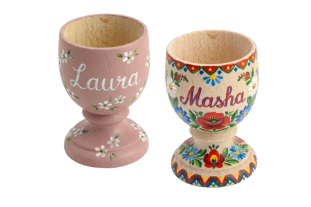 coquetier en bois peint - Objets bois pour la cuisine – 10doigts.fr