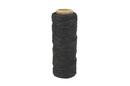 Cordelette en coton noir - 30 m - Corde naturelle – 10doigts.fr