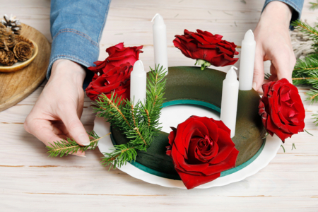 couronne de Noël - Supports pour Art Floral : Donnez vie à vos compositions – 10doigts.fr