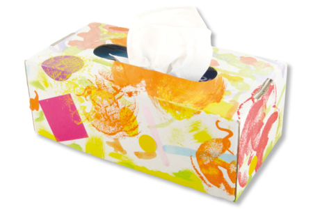 Couvre-boite à mouchoirs en carton fort blanc - Tutos Fête des Mères – 10doigts.fr