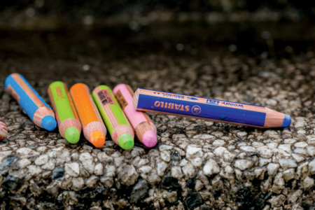 Crayons de couleurs 3 en 1 WOODY - 10 couleurs - Crayons de couleur – 10doigts.fr