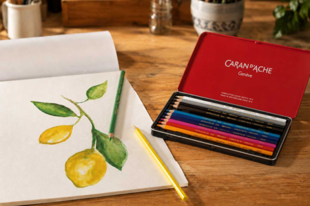 Crayons aquarellables Supracolor caran d'ache - Crayons aquarelles : dessinez, mouillez, peignez – 10doigts.fr