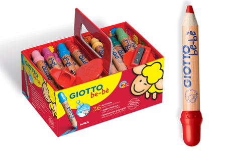 Crayons de couleur Giotto Bébé - 36 Crayons - Crayons de couleur – 10doigts.fr