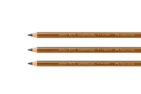 Crayons fusain sec Pitt Charcoal - Crayons graphite et mines pour le dessin – 10doigts.fr