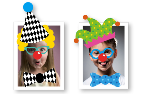 Crazy Stickers "Déguise-toi en clown" - 208 pcs - Stickers Fantaisies – 10doigts.fr
