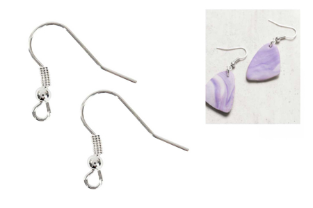 Crochets d'oreilles argent - 6 pièces - Boucles d'oreilles – 10doigts.fr